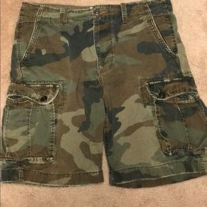 Camo cargo shorts